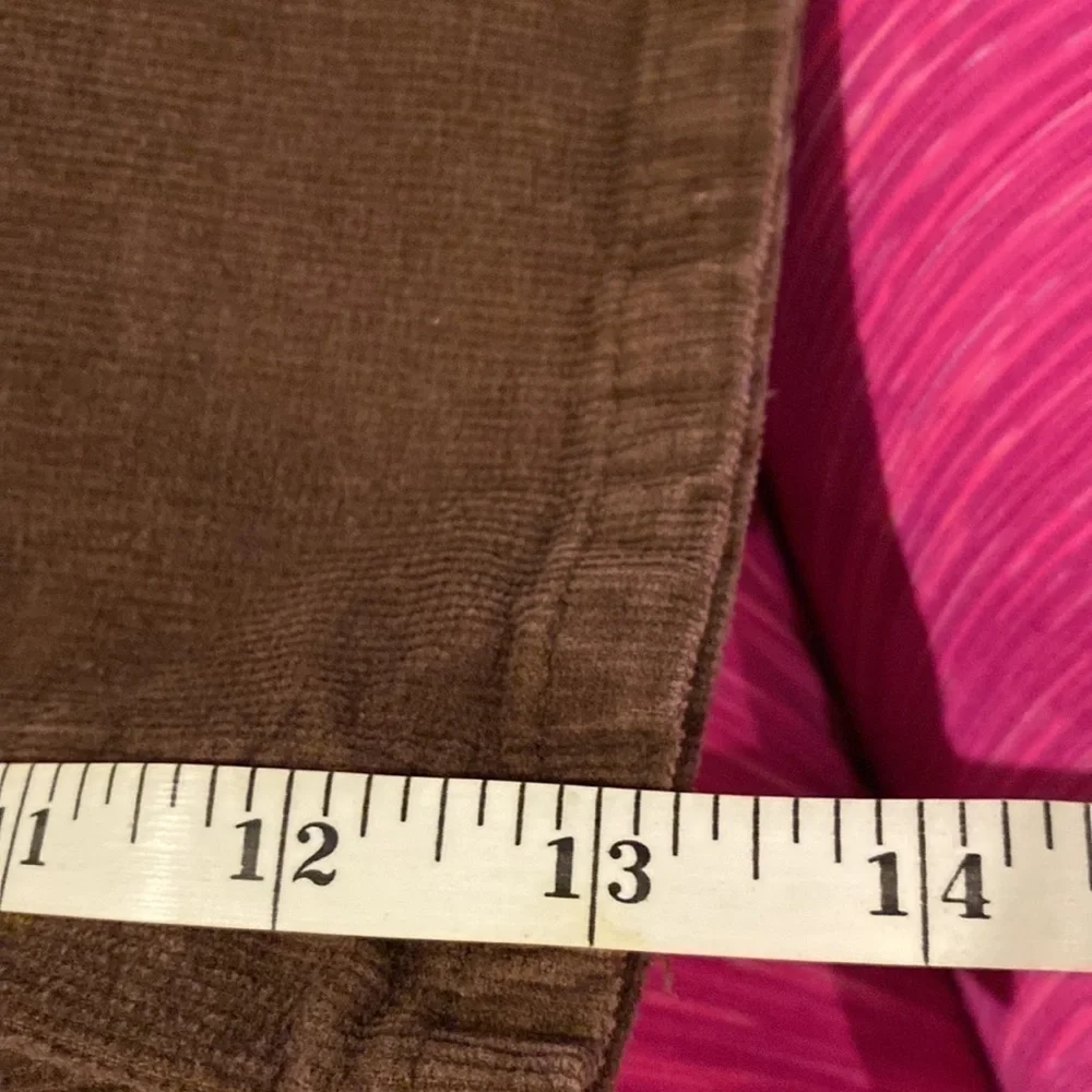 Levi’s Brown stretch corduroy with pink and purple yarn accents 2T